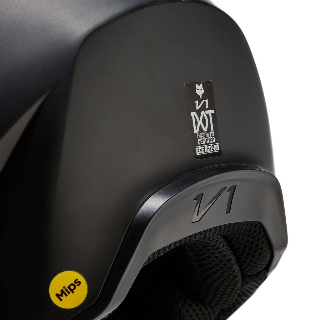 Youth V1 Matte Black Helmet